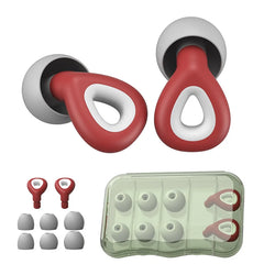Burgundy Flexible Silicone Noise Reducing Earplugs