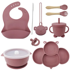 9-piece Silicone Baby Utensils | Best Baby Feeding Set