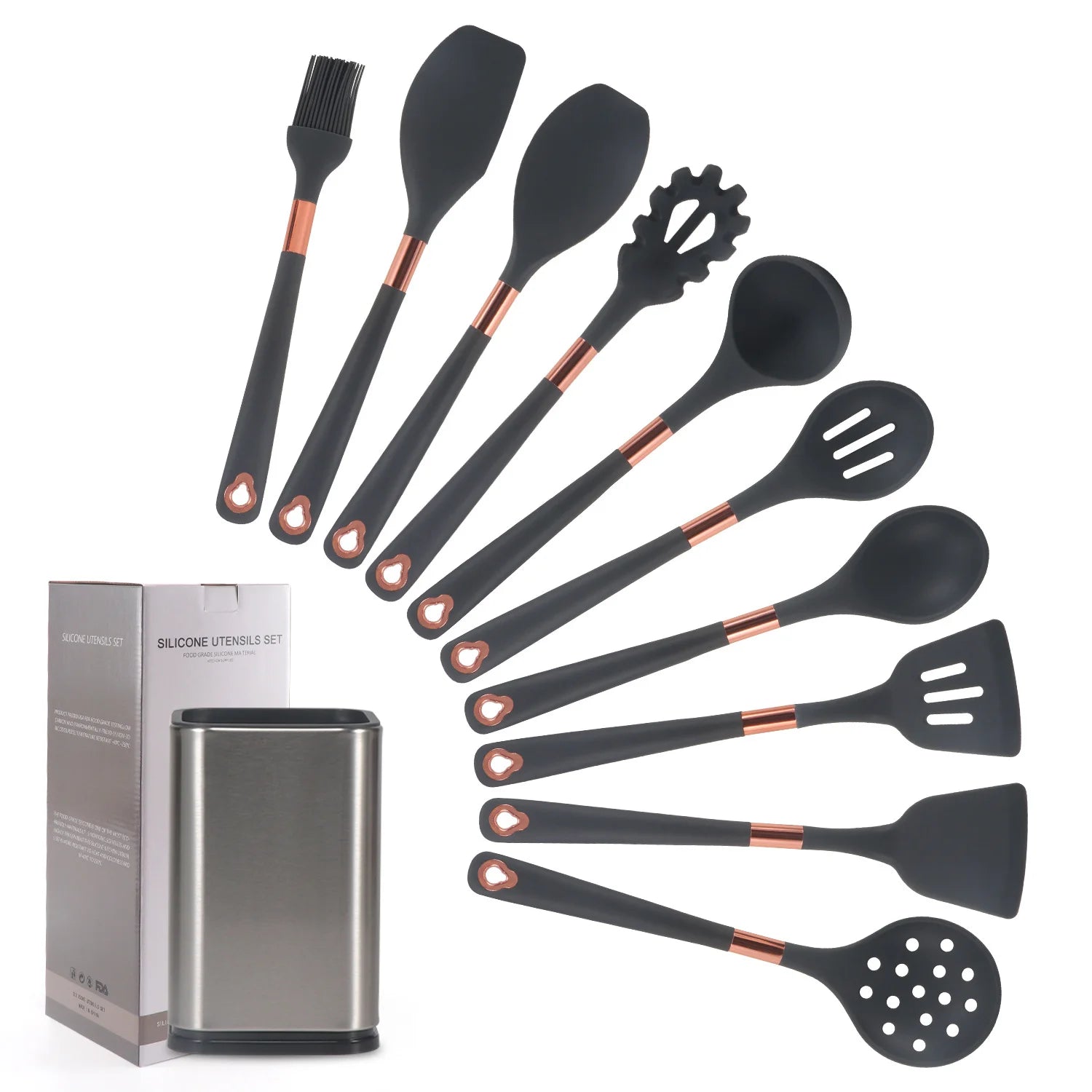 10-piece Silicone Kitchen Utensils Set