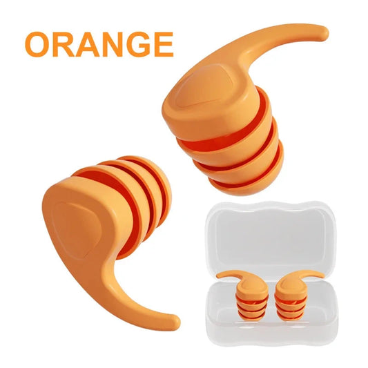 Orange Reusable Sound Insulation Earplugs | Noise Reducing Earplugs