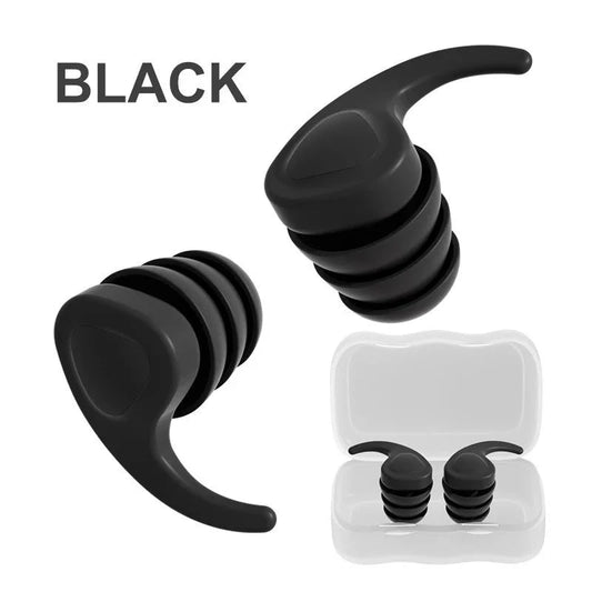 Black Reusable Sound Insulation Earplugs | Noise Reducing Earplugs