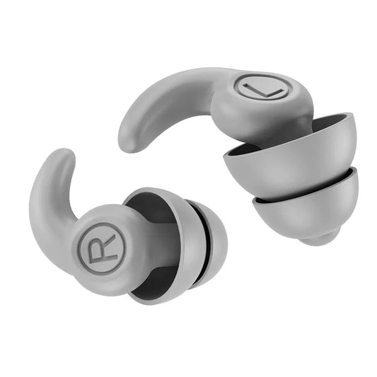 Grey 1 Pair Silicone Ear Plugs | Earplugs to Cancel Noise