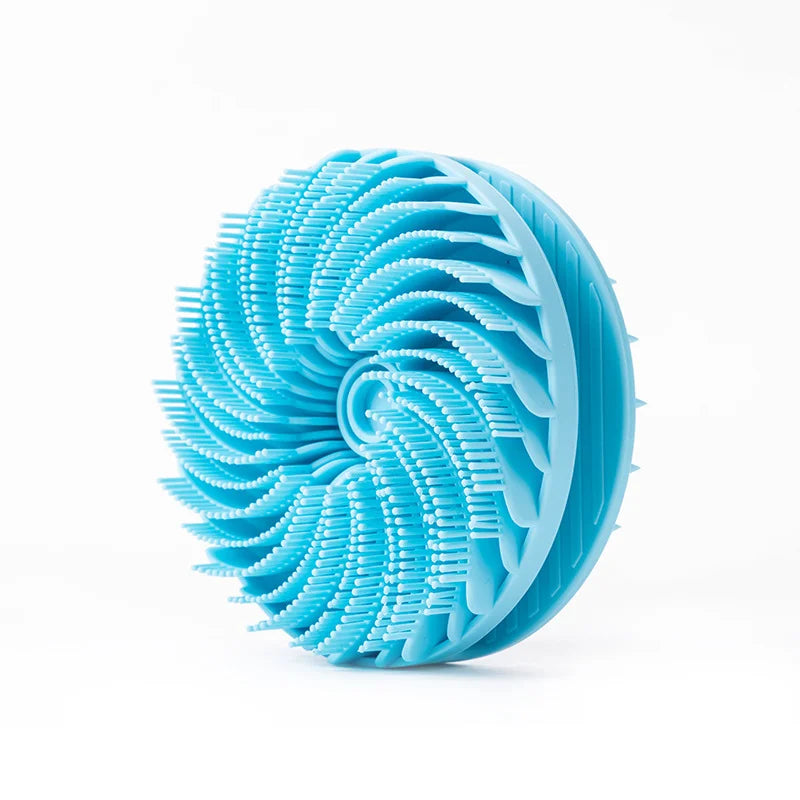 Blue Silicone Bathing Body Scrubber | Shower Scrubber