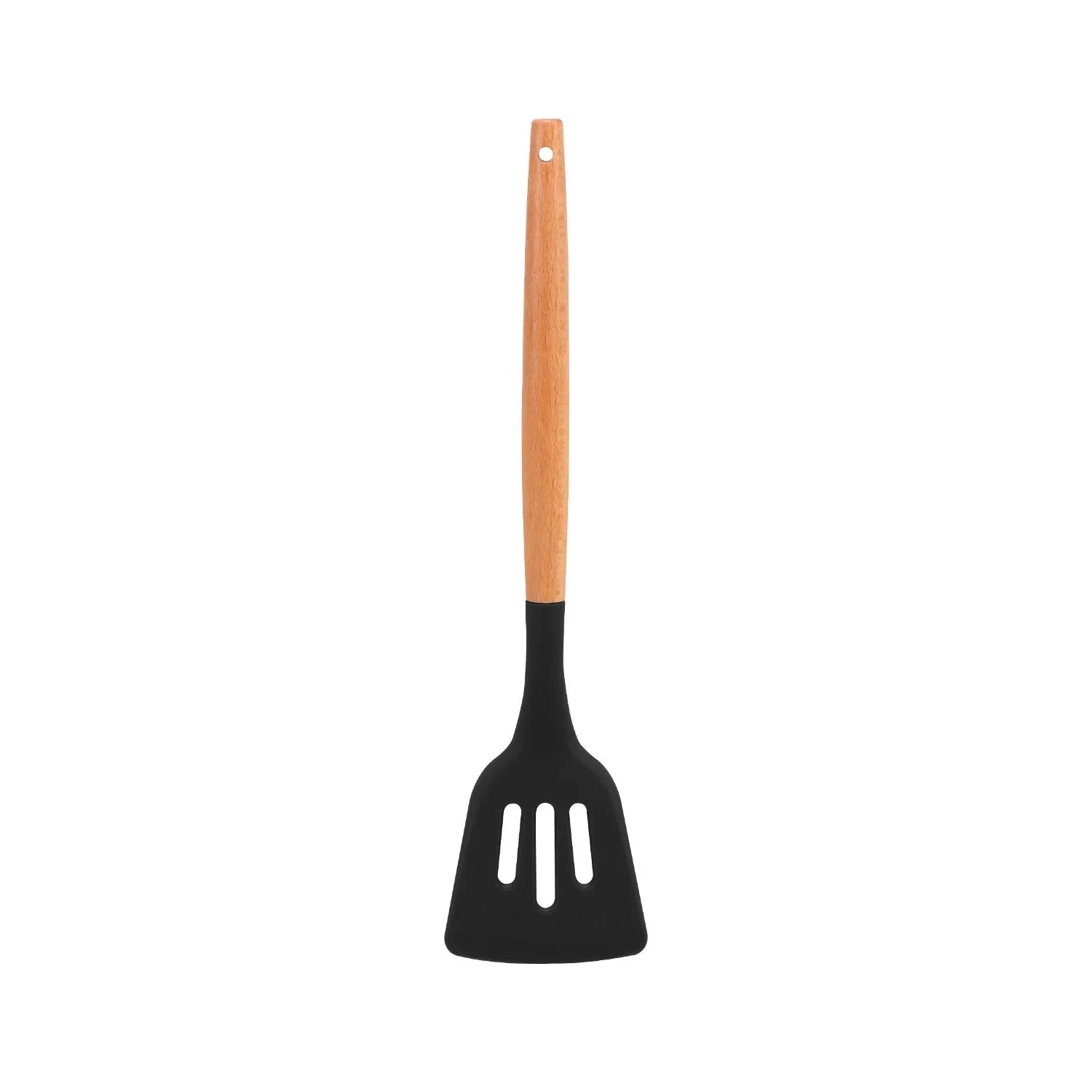 11-Piece Silicone Utensils with Wooden Handle
