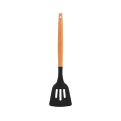 11-Piece Silicone Utensils with Wooden Handle