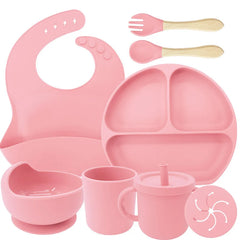 8-piece Silicone Baby Meal Set | Baby Utensils