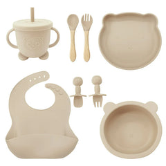 8-piece Silicone Baby Feeding Set | Prefect for Baby Feeding