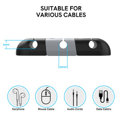 Desktop Silicone Charging Cable Organizer