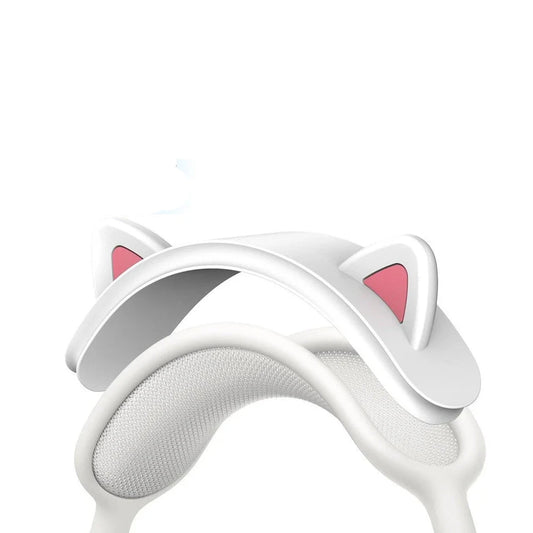 White Cat Ear Silicone Headphone Headband Cover