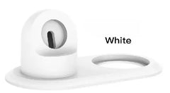 White Silicone Charger on Stand for iPhone 12, 13 & 14